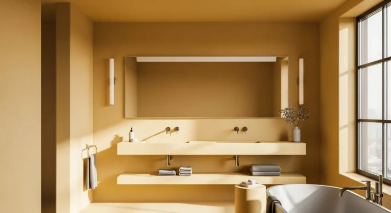 Minimalist Bathroom Design: Embrace the Warmth of Butter Yellow