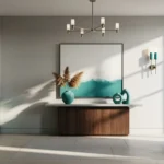 Minimalist Entryway Design: Embrace the Serenity of Teal