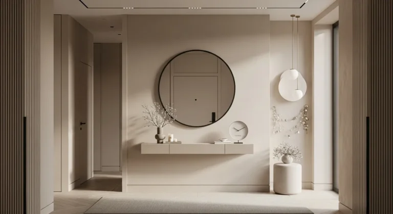 Minimalist Entryway Design in Beige: A Chic Beginning to Your New Year
