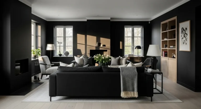 Scandi Living Room Decor: Embrace the Elegance of Black