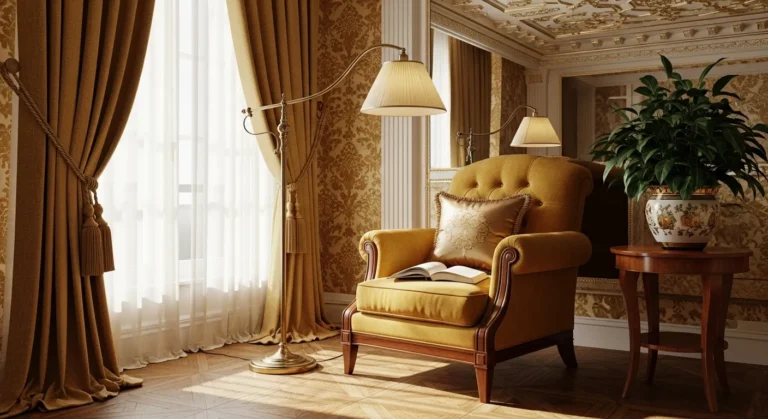 Classic Luxury Living Room in Gold: Elevate Your Everyday Atmosphere