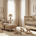 Classic Luxury Nursery & Kids Room in Beige: A Touch of Elegant Comfort