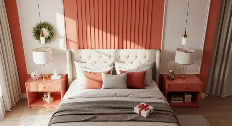 Cozy Up Your Farmhouse Bedroom with Coral This Christmas