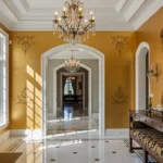 Classic Luxury Entryway: Embrace the Elegance of Gold