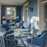 Classic Luxury Outdoor Balcony Inspiration with Dusty Blue
