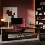Modern Home Office Design: Embrace the Elegance of Burgundy