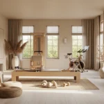 8 Beige Japandi Home Gym Ideas for a Zen Workout Zone