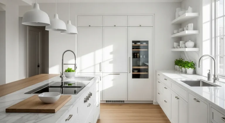 Scandi Kitchen Bliss: Embrace the Timeless Charm of White