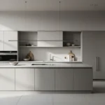 Minimalist Kitchen Design: Embracing Light Gray for Everyday Elegance