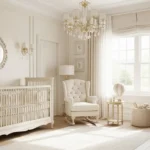 Classic Luxury Nursery & Kids Room in Cream: A Timeless Touch