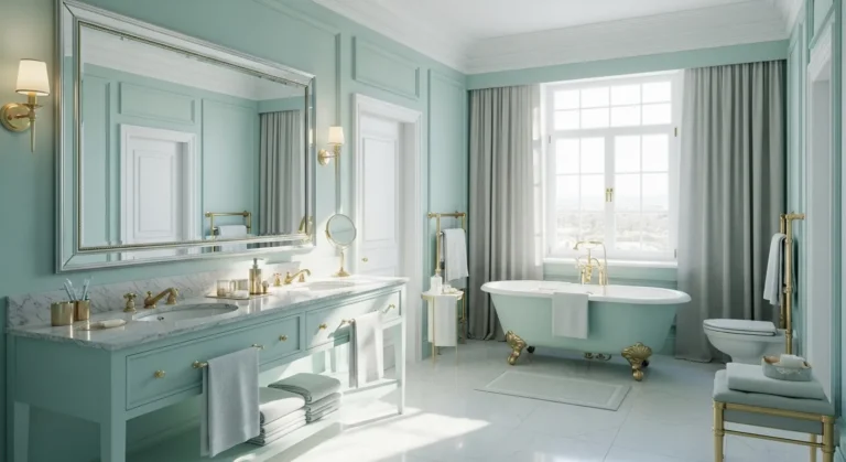 8 Pastel Mint Classic Luxury Bathroom Ideas for a Spa Retreat