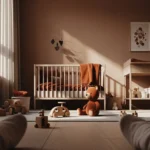 Minimalist Nursery & Kids Room Ideas with Rust Color Inspiration