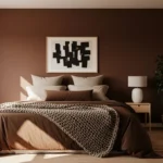 Embrace Cozy Serenity: Scandi Bedroom Decor in Chocolate Brown
