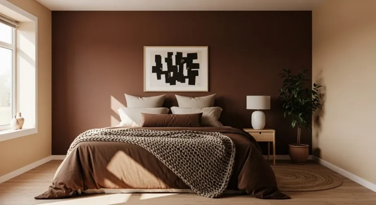 Embrace Cozy Serenity: Scandi Bedroom Decor in Chocolate Brown