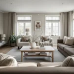 Cozy Winter Vibes: Scandi Living Room in Taupe