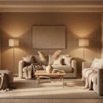 Scandi Style Living Room in Soothing Beige: Your Everyday Retreat