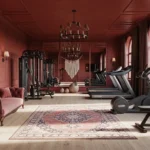 Dark Red Bohemian Home Gym Ideas: Energize Your Workout