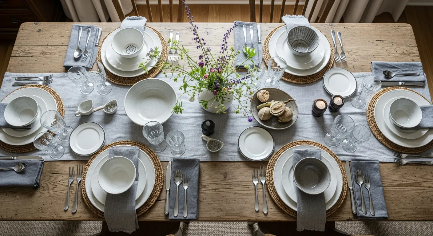 DIY farmhouse dining room ideas with rustic wood table renovation