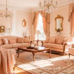 Classic Luxury Living Room Ideas: The Creamy Peach Edit