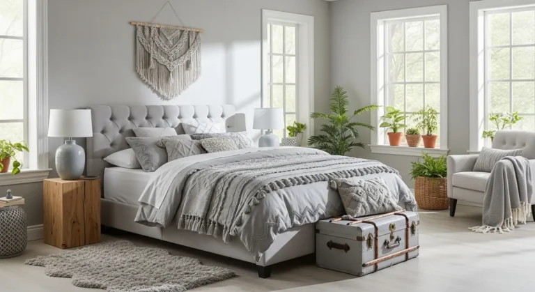 Light Gray Bohemian Bedroom Ideas: A Dreamy Sanctuary