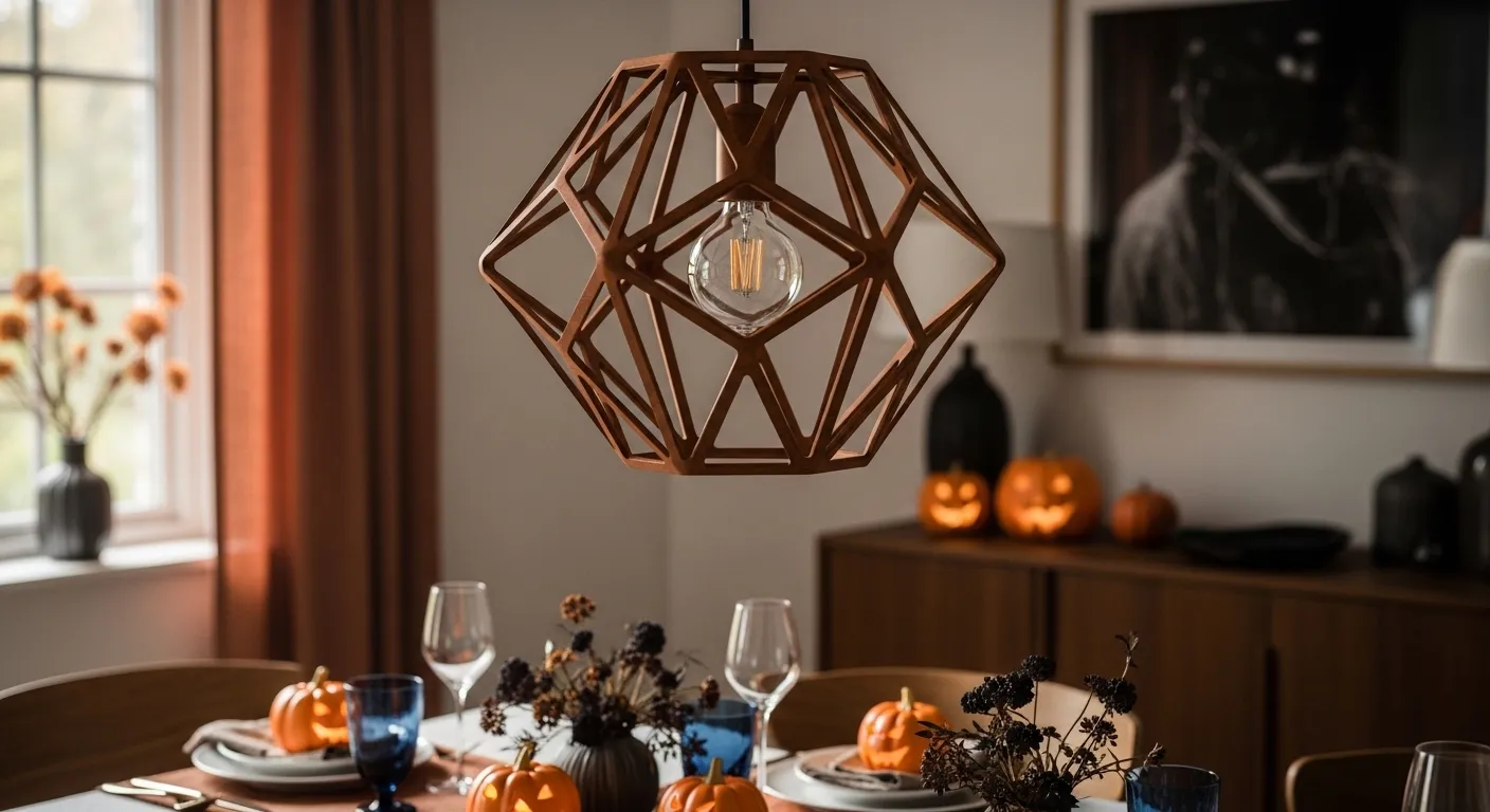 Completed Mid-Century Modern Dining Room ideas with rust theme