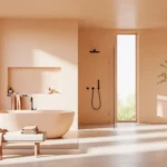 8 Creamy Peach Minimalist Bathroom Ideas for a Serene Sanctuary