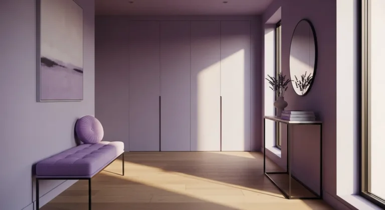 Minimalist Entryway Ideas: A Lavender Welcome Home