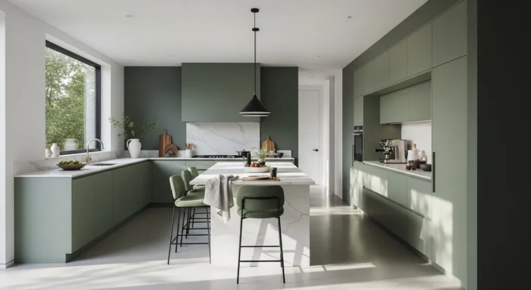 Minimalist Kitchen Ideas: Moss Green Design Guide