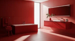 Red Minimalist Bathroom Ideas: Mastering Bold Simplicity