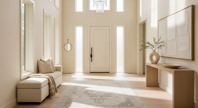 Modern Entryway ideas: Cream Looks That Feel Warm & Clean