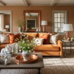 Rustic Warmth: Copper Farmhouse Living Room Ideas for Easter