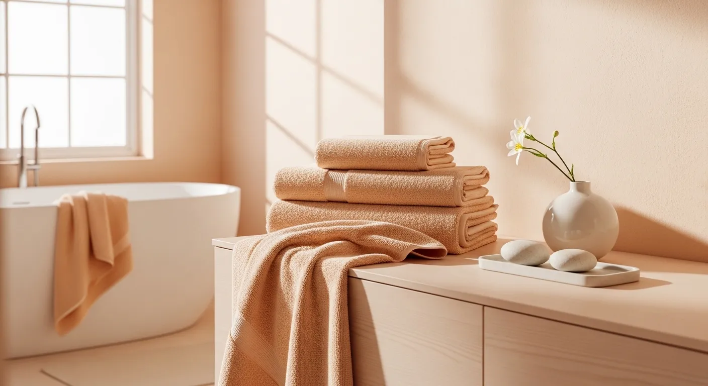 Clean surfaces in a minimalist bathroom