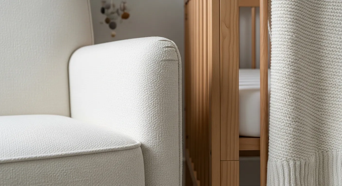 Sleek white crib furniture essential for Modern Nursery & Kids Room ideas