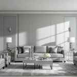 Modern Living Room Ideas: Designing with Silver & Chrome