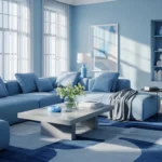 Modern Living Room Ideas: Sky Blue Serenity & Style