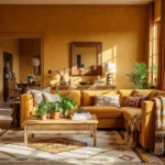 Bohemian Living Room Ideas: Mustard, Cozy & Collected