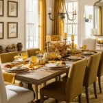 Golden Hour: Mustard Yellow Farmhouse Dining Room Ideas