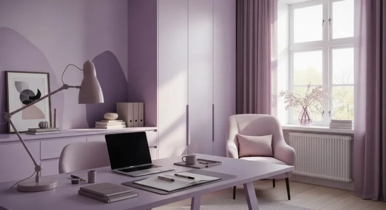 Transform Your Home Office with Pastel Purple: A Scandi Style Guide