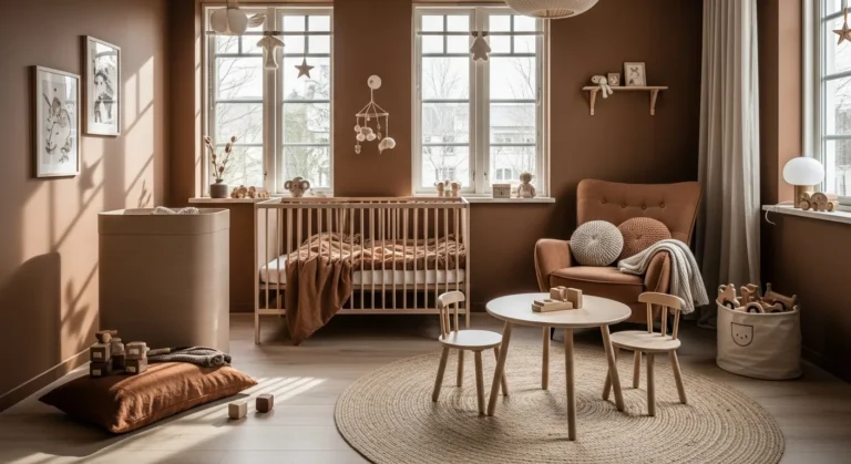 Scandi Nursery & Kids Room ideas in Warm Mocha