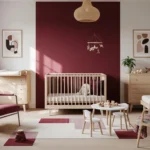 Warm Scandi Nursery & Kids Room Ideas: Bold Burgundy
