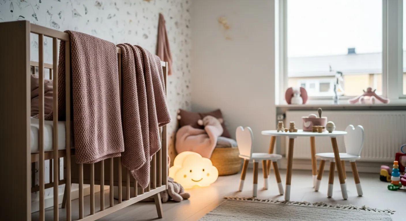 Step by step guide to recreating Scandi Nursery & Kids Room ideas with blush bedding