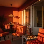 Classic Luxury Outdoor Balcony Ideas: A Burnt Orange Oasis