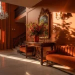 Warm Welcomes: Classic Luxury Entryway Ideas in Burnt Orange