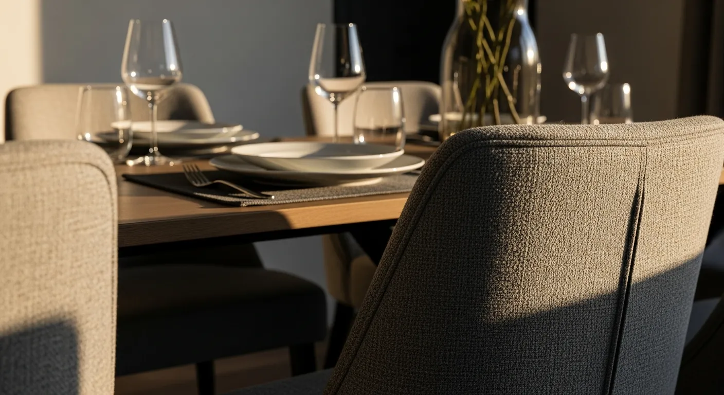 Classic Luxury Dining Room ideas with velvet chairs and silver accents