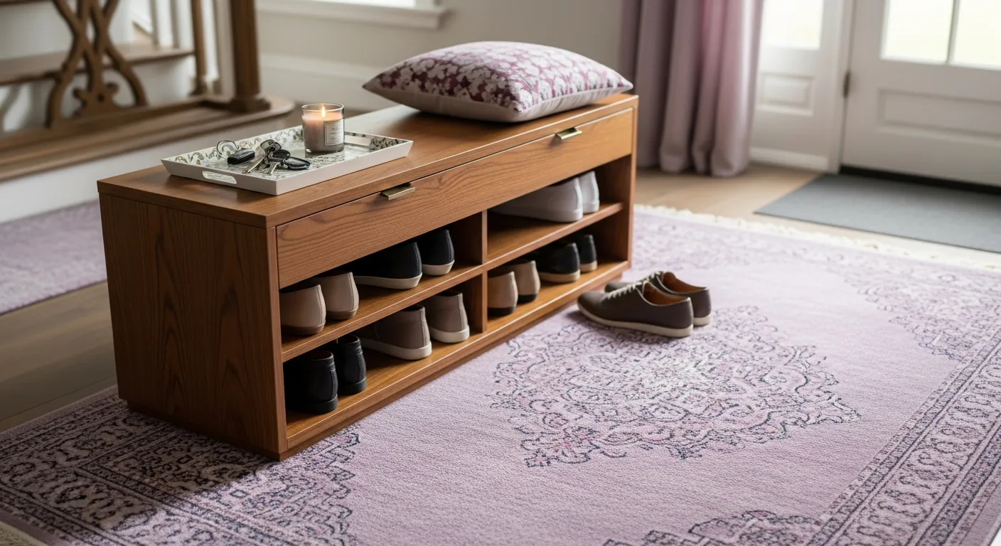 Polished marble floors finishing off classic luxury entryway ideas