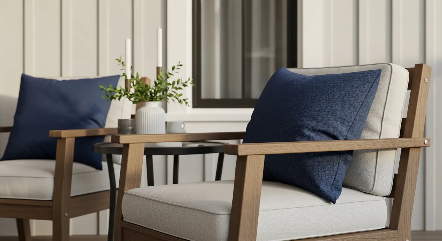 Selecting wooden furniture for Farmhouse Outdoor Balcony ideas