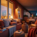 Industrial Outdoor Balcony Ideas: Terracotta Warmth & Style