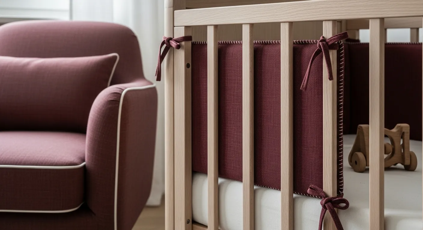 Natural oak crib furniture for Japandi Nursery & Kids Room ideas