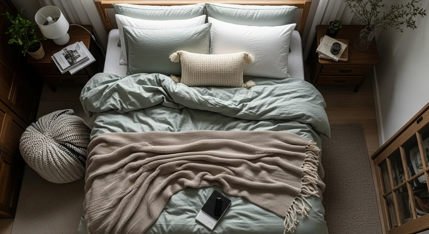 Minimalist furniture details in Japandi Bedroom ideas