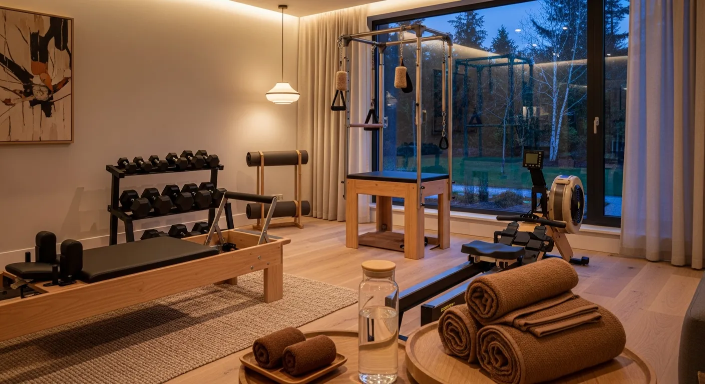 Curating equipment for Japandi Home Gym ideas